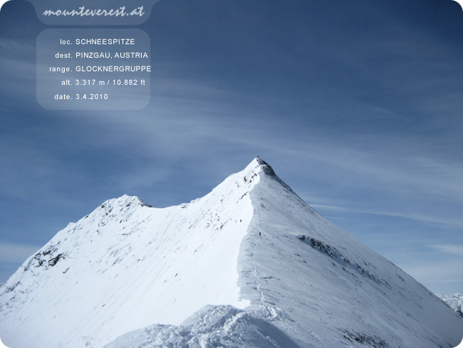 www.mounteverest.at: Schneespitze